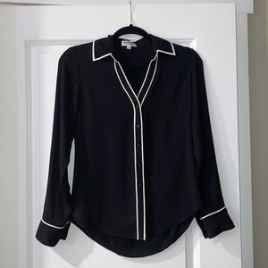 Black EXPRESS button-up dress shirt. Size XS. Worn, no stains no holes no marks.